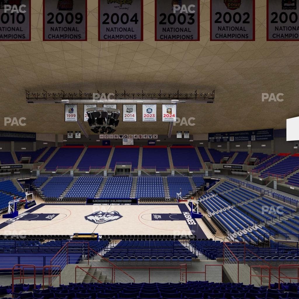 Gampel Pavilion - Section 208 Seat View