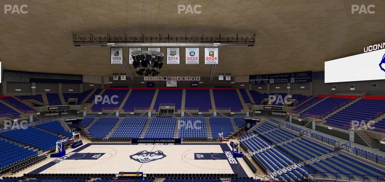 Gampel Pavilion - Section 208 Seat View