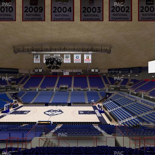 Gampel Pavilion - Section 208 Seat View