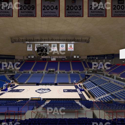 Gampel Pavilion - Section 208 Seat View