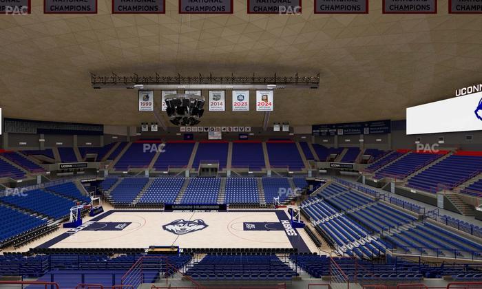 Gampel Pavilion - Section 208 Seat View