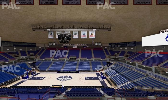 Gampel Pavilion - Section 208 Seat View