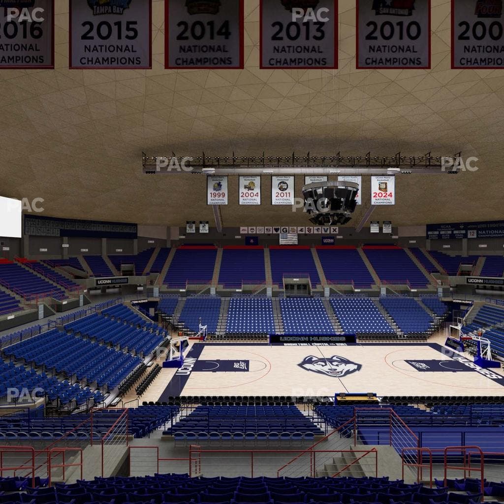 Gampel Pavilion - Section 210 Seat View