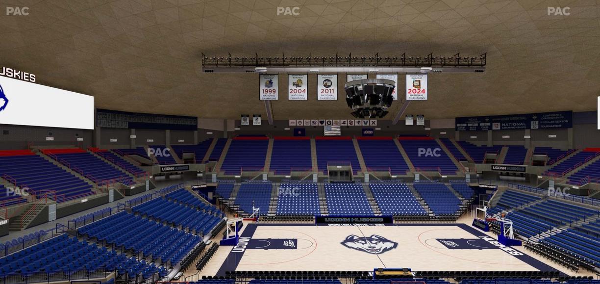 Gampel Pavilion - Section 210 Seat View
