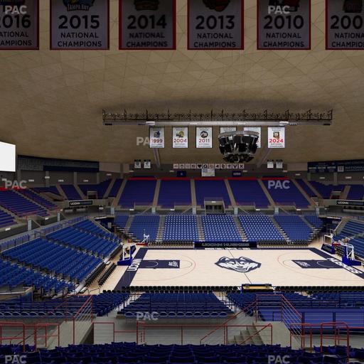 Gampel Pavilion - Section 210 Seat View