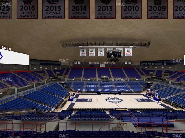 Gampel Pavilion - Section 210 Seat View