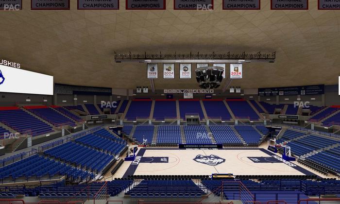 Gampel Pavilion - Section 210 Seat View