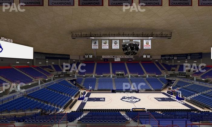 Gampel Pavilion - Section 210 Seat View