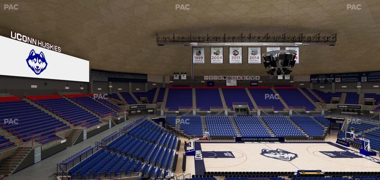 Gampel Pavilion - Section 211 Seat View