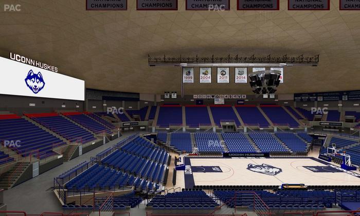Gampel Pavilion - Section 211 Seat View