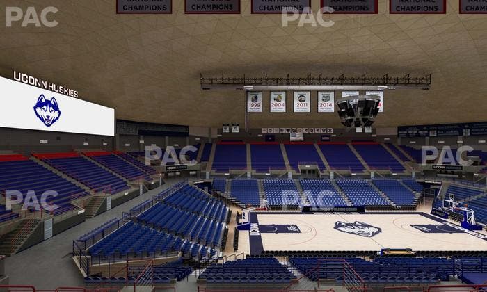 Gampel Pavilion - Section 211 Seat View