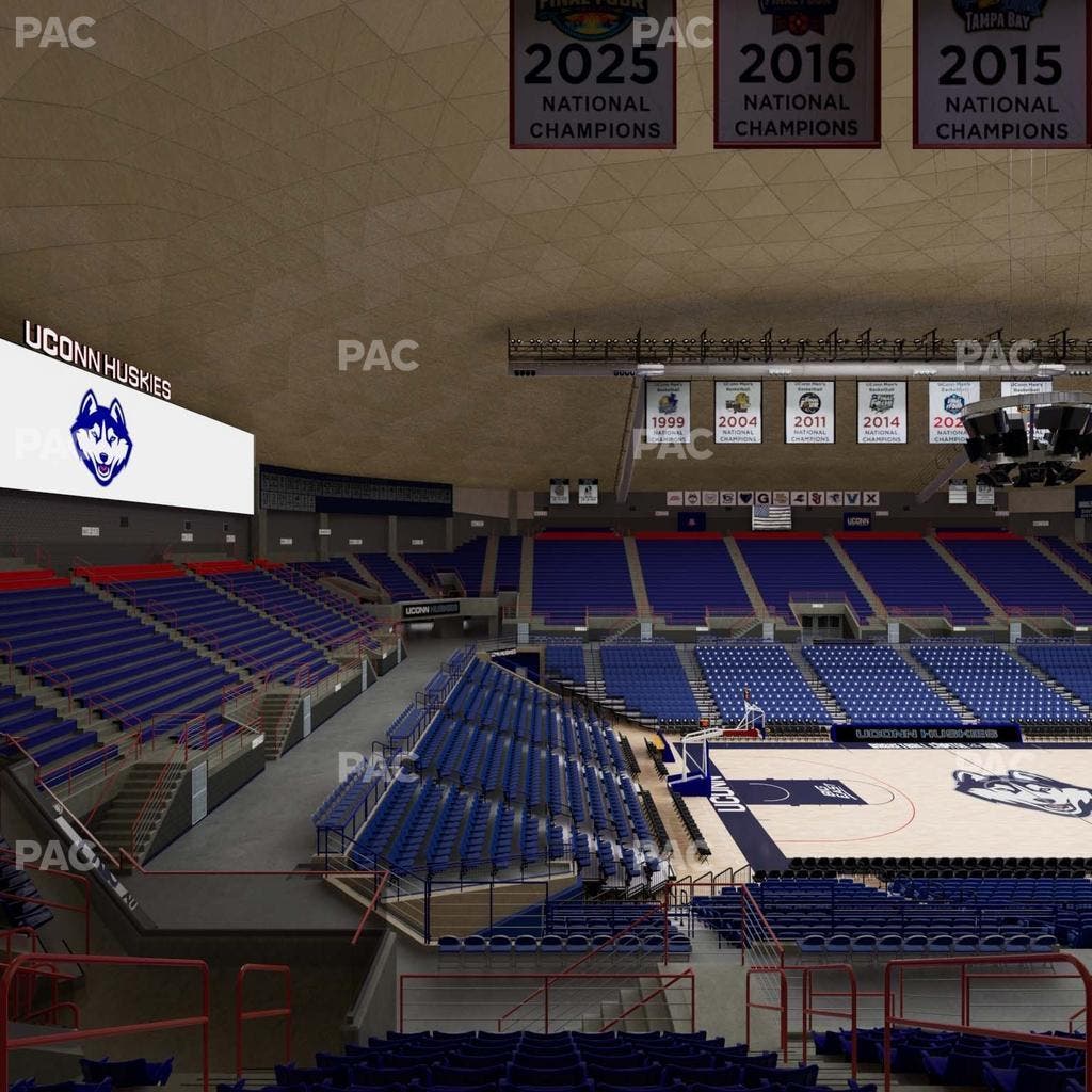Gampel Pavilion - Section 212 Seat View