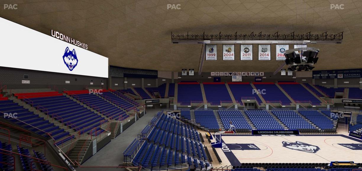 Gampel Pavilion - Section 212 Seat View