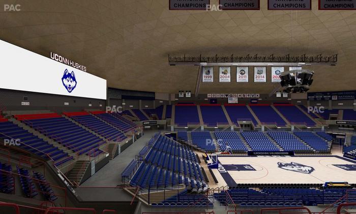 Gampel Pavilion - Section 212 Seat View