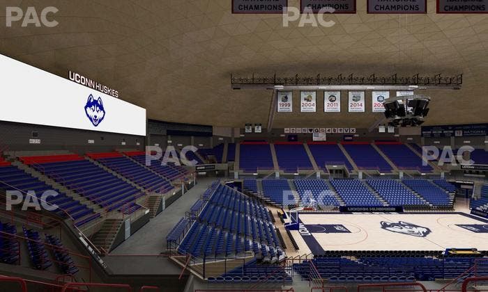 Gampel Pavilion - Section 212 Seat View