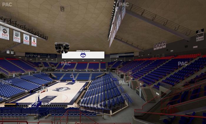 Gampel Pavilion - Section 213 Seat View