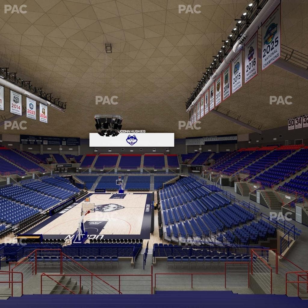 Gampel Pavilion - Section 214 Seat View