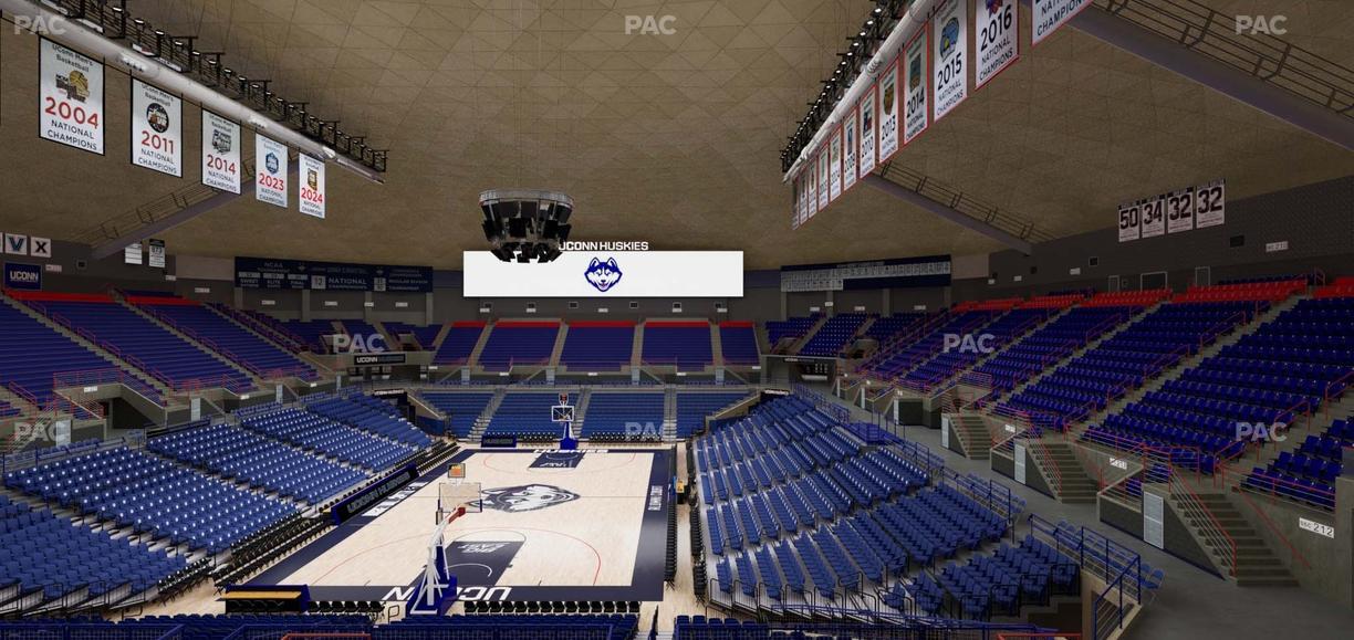 Gampel Pavilion - Section 214 Seat View