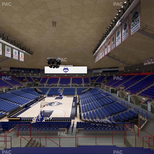 Gampel Pavilion - Section 214 Seat View