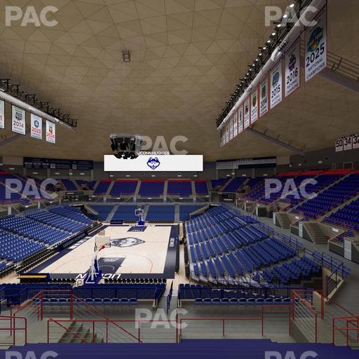 Gampel Pavilion - Section 214 Seat View
