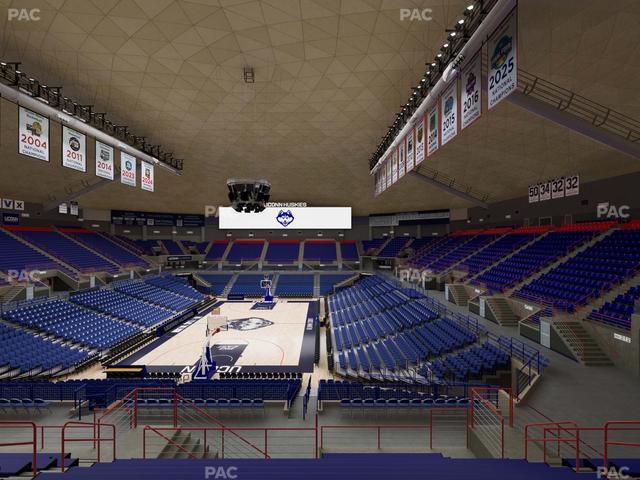 Gampel Pavilion - Section 214 Seat View