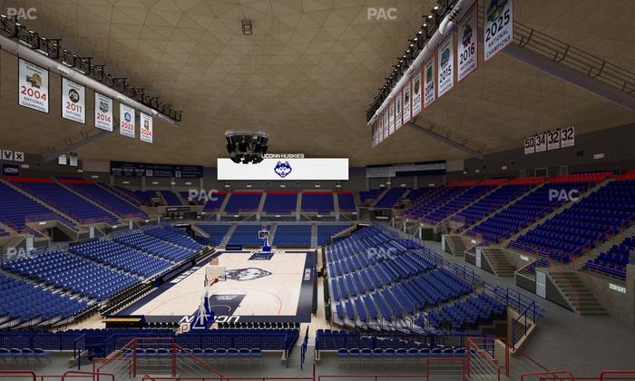 Gampel Pavilion - Section 214 Seat View