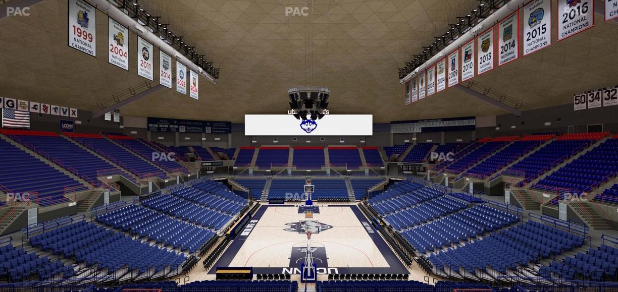 Gampel Pavilion - Section 215 Seat View