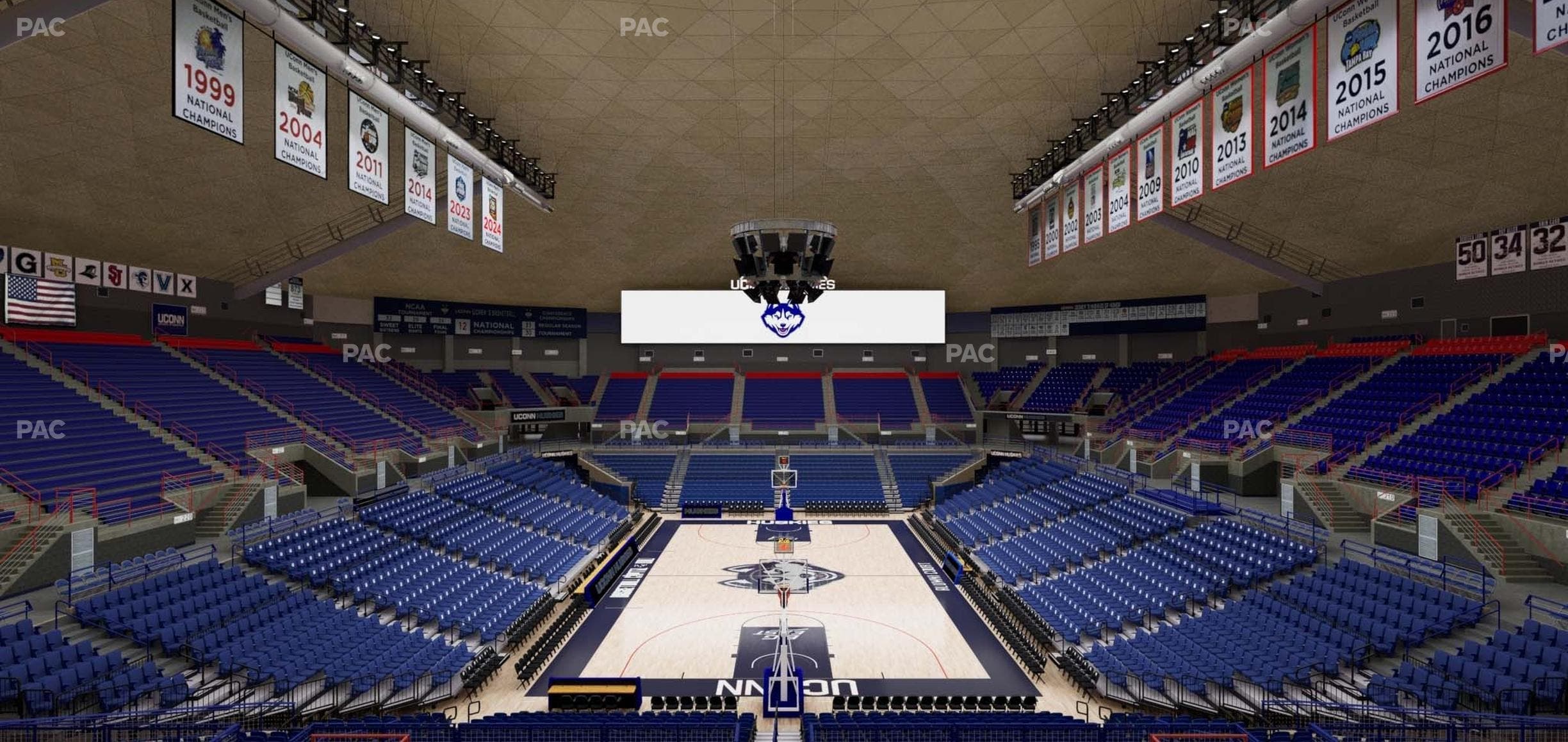 Gampel Pavilion - Section 215 Seat View