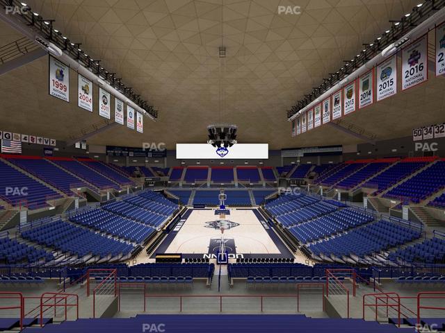 Gampel Pavilion - Section 215 Seat View