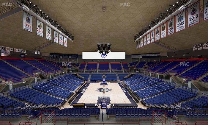 Gampel Pavilion - Section 215 Seat View