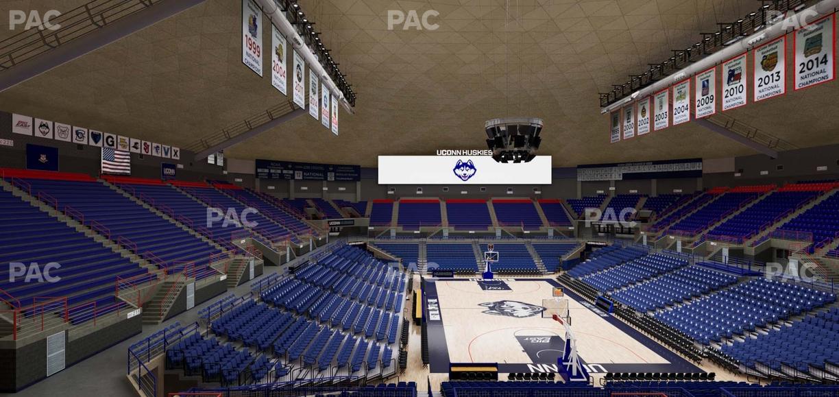Gampel Pavilion - Section 216 Seat View