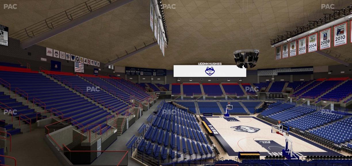 Gampel Pavilion - Section 217 Seat View