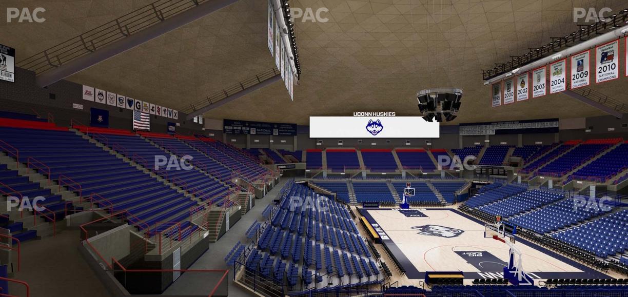 Gampel Pavilion - Section 217 Seat View