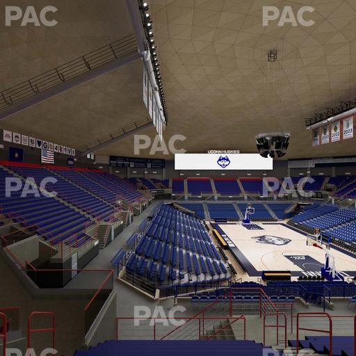 Gampel Pavilion - Section 217 Seat View