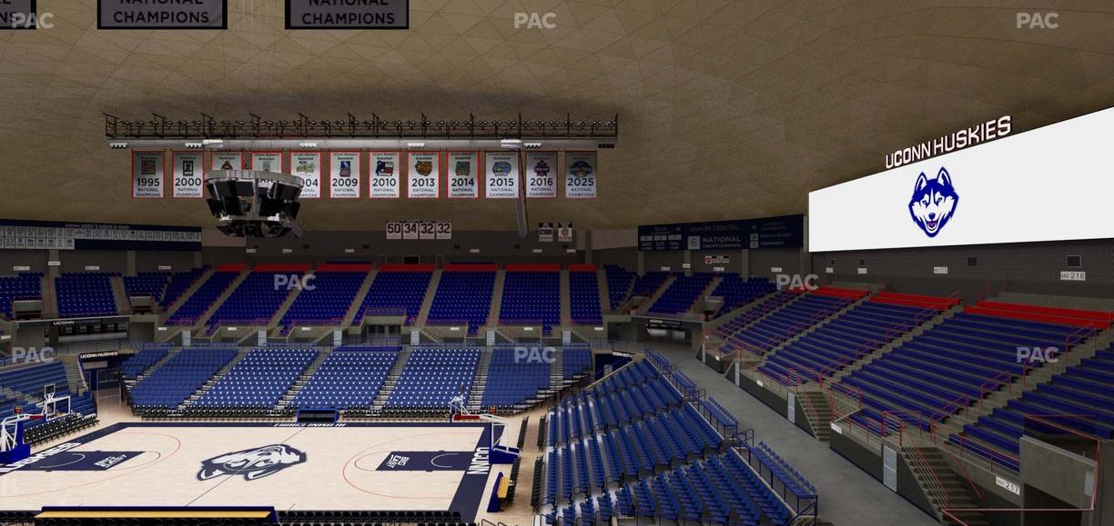 Gampel Pavilion - Section 218 Seat View