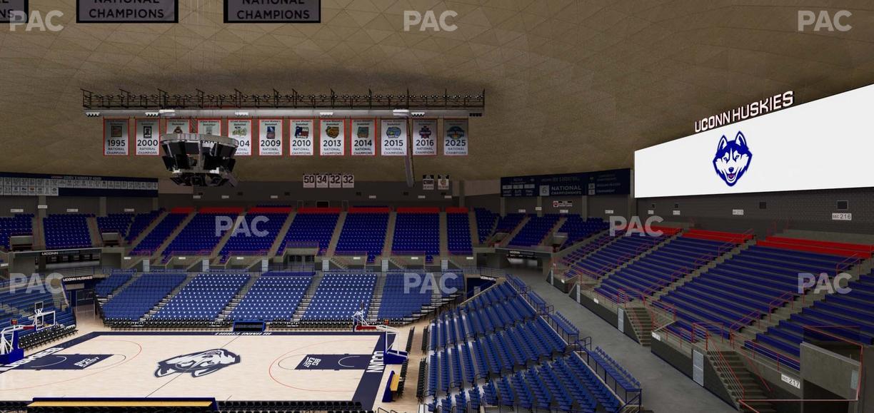 Gampel Pavilion - Section 218 Seat View