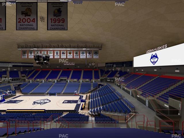 Gampel Pavilion - Section 218 Seat View