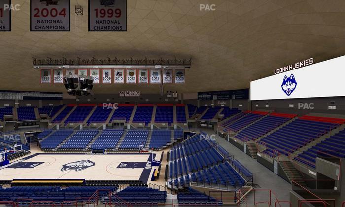 Gampel Pavilion - Section 218 Seat View
