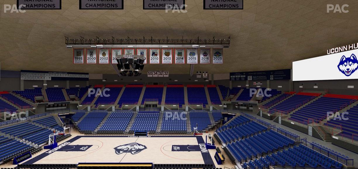 Gampel Pavilion - Section 220 Seat View