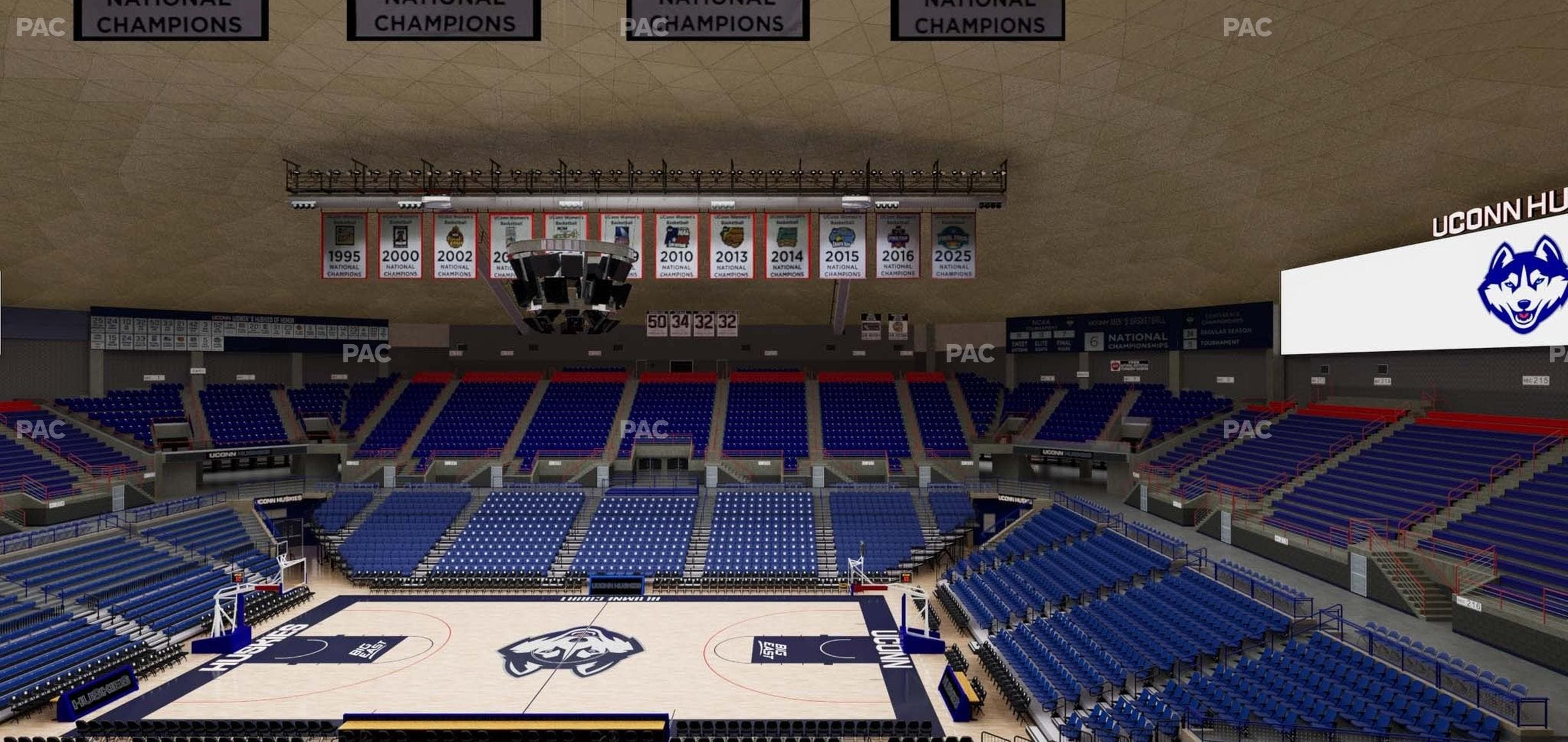 Gampel Pavilion - Section 220 Seat View