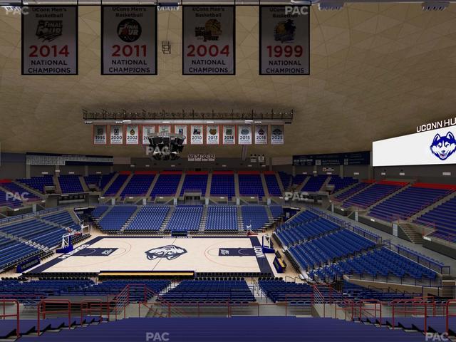 Gampel Pavilion - Section 220 Seat View