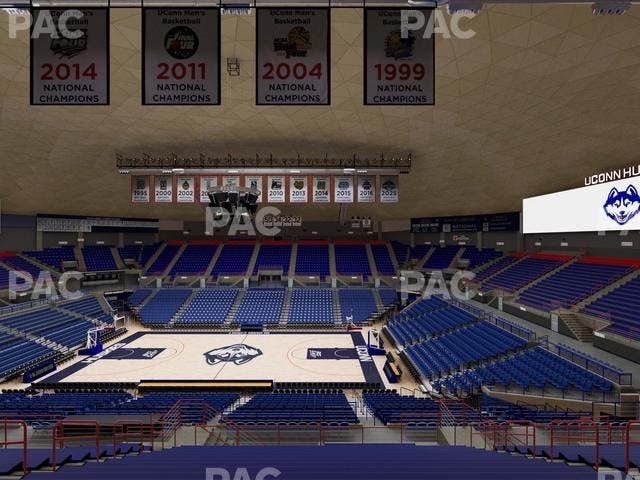 Gampel Pavilion - Section 220 Seat View