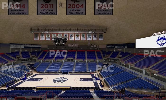 Gampel Pavilion - Section 220 Seat View