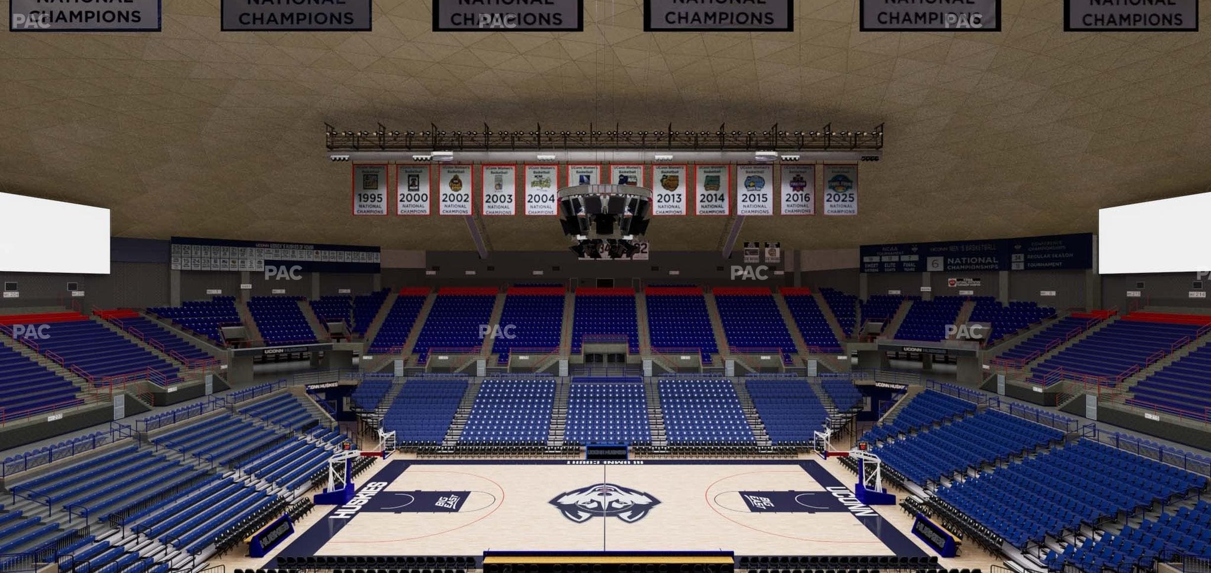 Gampel Pavilion - Section 221 Seat View