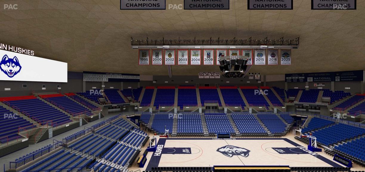 Gampel Pavilion - Section 222 Seat View