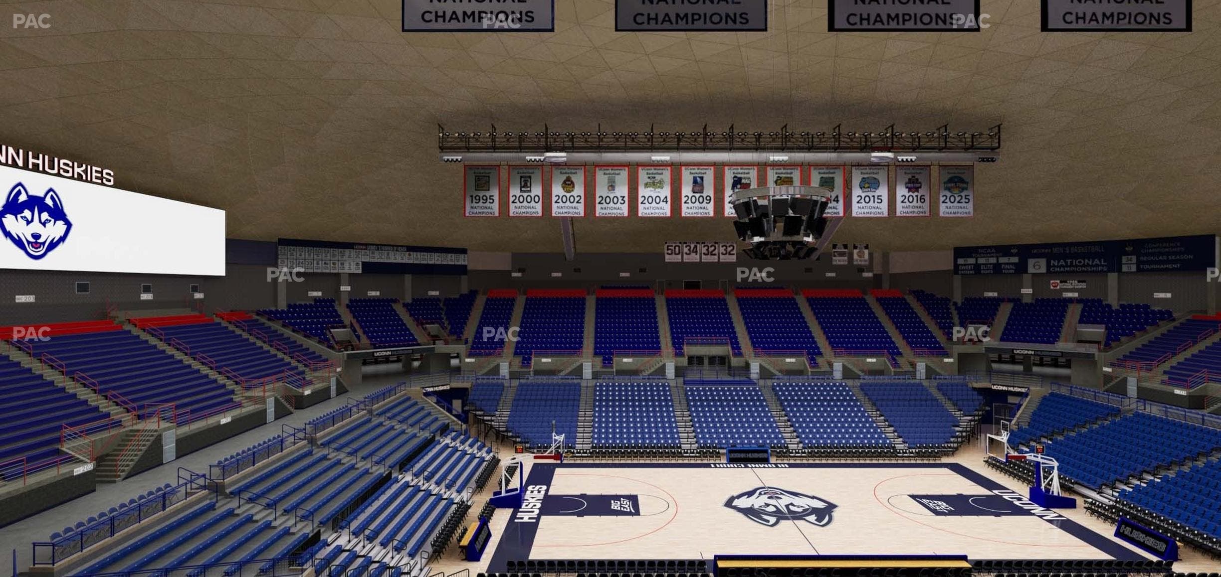 Gampel Pavilion - Section 222 Seat View