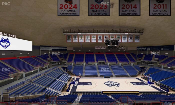 Gampel Pavilion - Section 222 Seat View