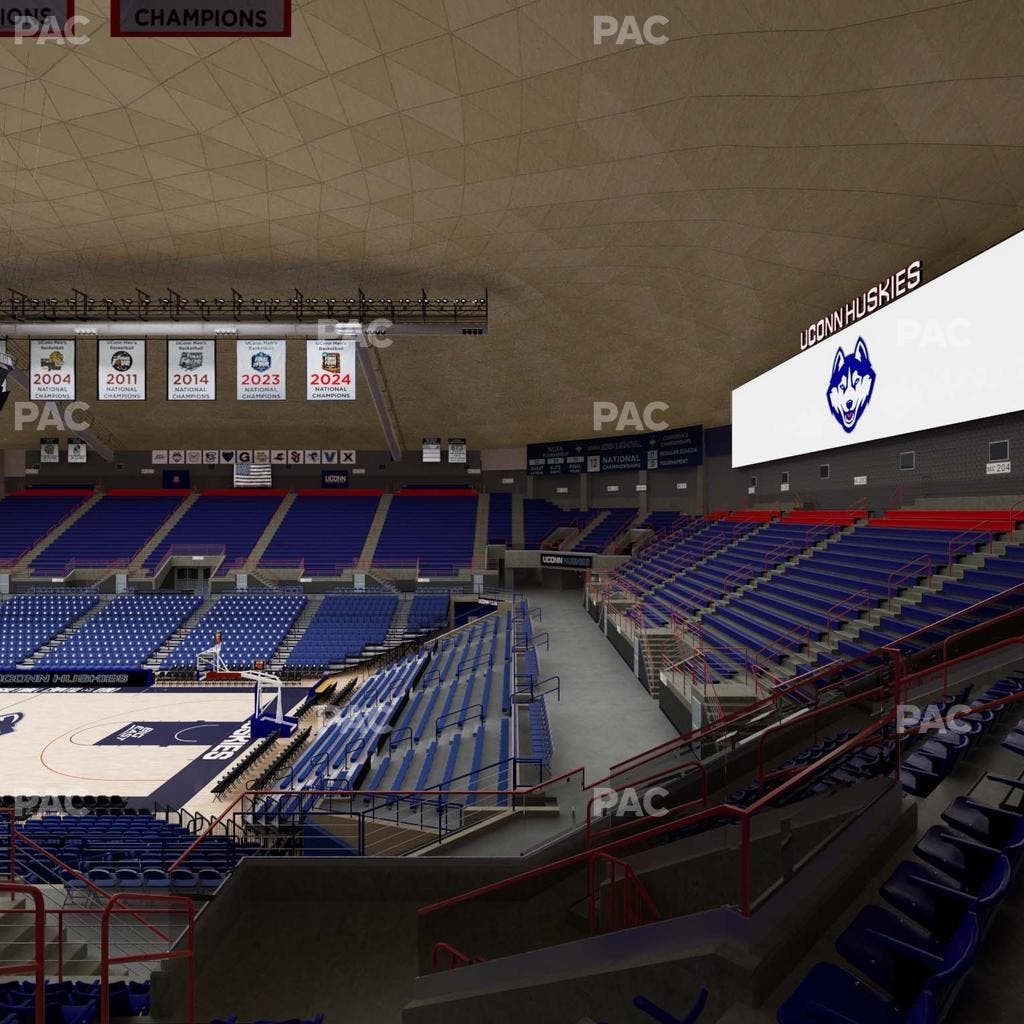 Gampel Pavilion - Section 3 Seat View