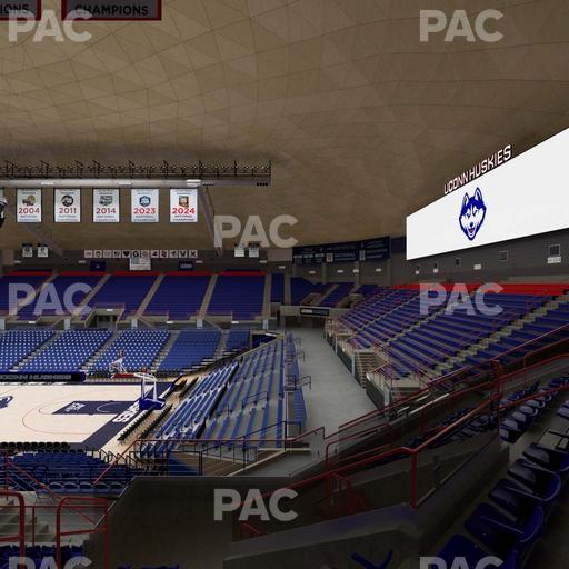 Gampel Pavilion - Section 3 Seat View