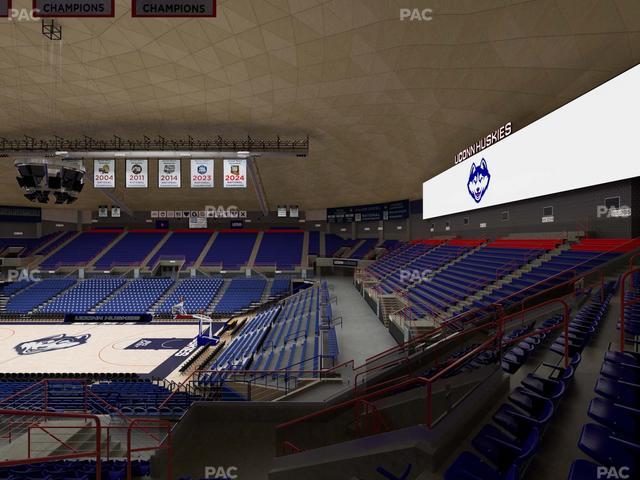 Gampel Pavilion - Section 3 Seat View